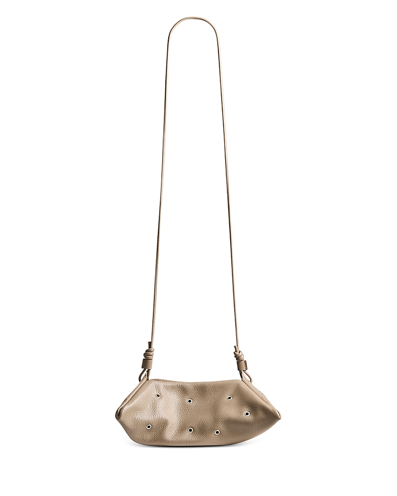 Altuzarra Origami Mini Eyelet Leather Crossbody In Neutral