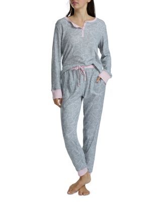 Henley Top and Joggers Pajama Set