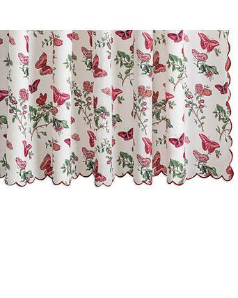 Baudin Butterfly Linen Shower Curtain, 72"W x 72"L