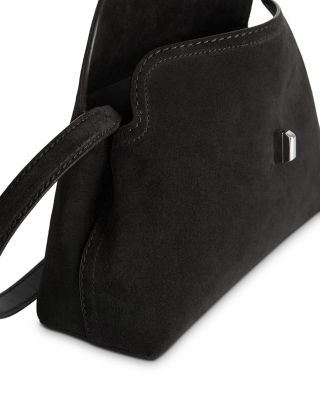 T-Lock Suede Convertible Clutch in Espresso
