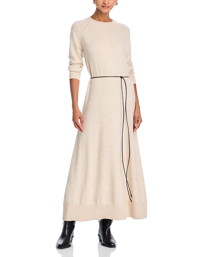Rag & Bone Loren Long Belted Dress In Neutral