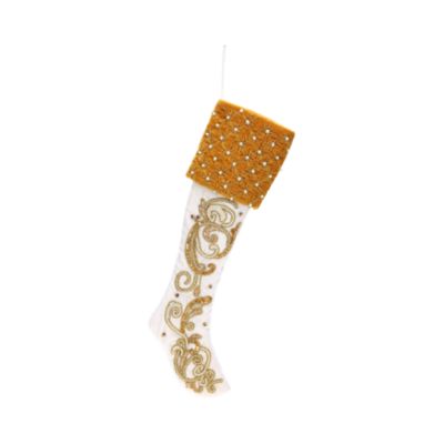 Gold and White Stocking