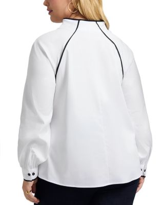 Daphne Long Sleeve Matte Sateen Popover Shirt