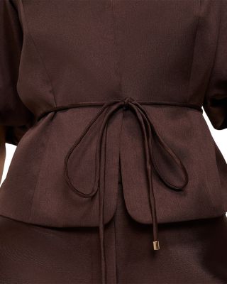 Ivy Satin Puff Sleeve Jacket