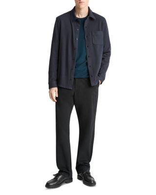 Solid Button Front Knit Shirt