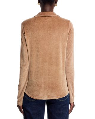 Velour Long Sleeve Shirt