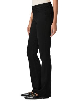 Manhattan High Rise Slim Bootcut Jeans in Black Shadow