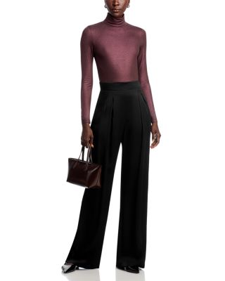 Metallic Turtleneck Top