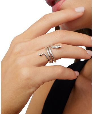  Sterling Silver Snake Wrap Ring