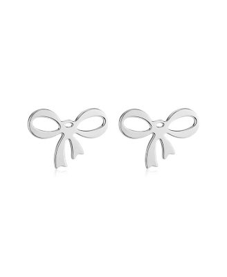  Sterling Silver Wrap Me Up Bow Studs