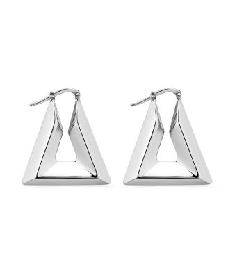  Sterling Silver Peak Hoops