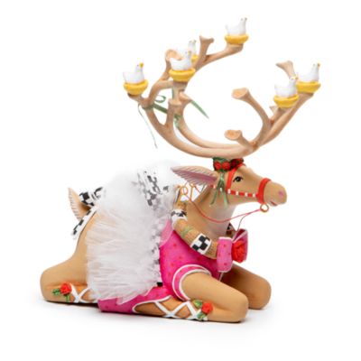 Patience Brewster Dash Away Sitting Dancer Reindeer Figure