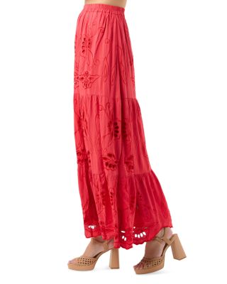 Heliconia Eyelet Maxi Skirt 