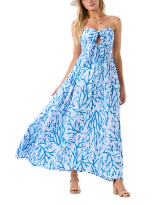 Makani Tie Front Maxi Dress