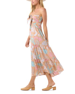 Lei Strapless Tiered Dress