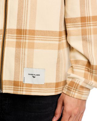 Printed Zip Front Shirt Jacket