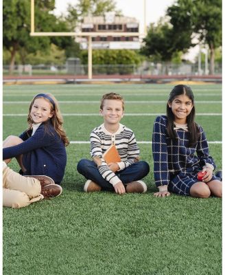 Boys&#39; Organic Long Sleeve Henley Pullover Sweater with Elbow Patches - Little Kid, Big Kid