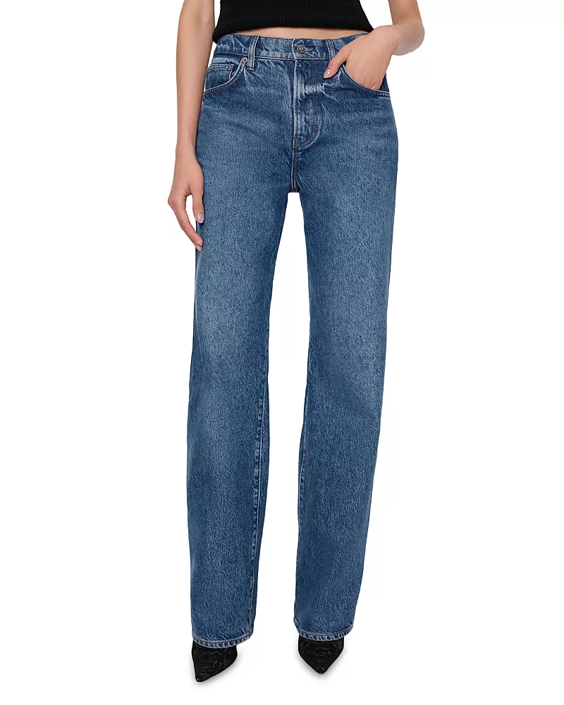 Reformation Val 90s High Rise Straight Leg Jeans in Pelican