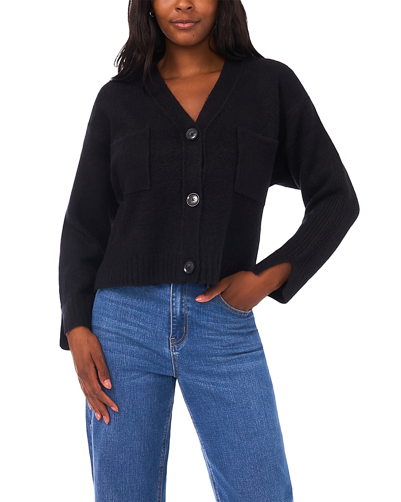 1.state V Neck Split Cuff Cardigan