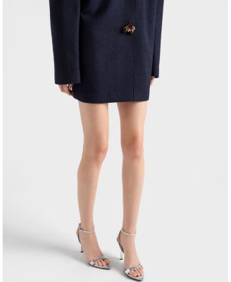 Women's Metallic Leather High-Heeled Sandals