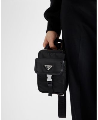  Re-Nylon and Saffiano Leather Smartphone Case