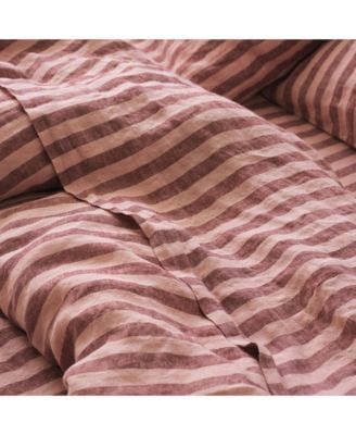 Pembroke Stripe Linen Flat Sheet, Full