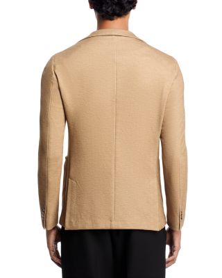 Hanry Melange Jersey Slim Fit Unstructured Sport Coat