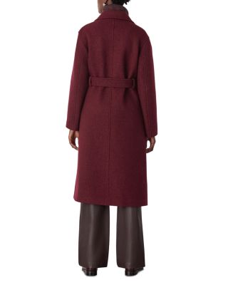 Long Belted Wool Coat 