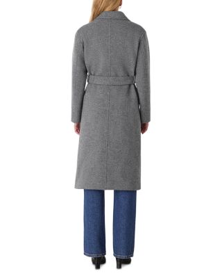 Long Belted Wool Coat 