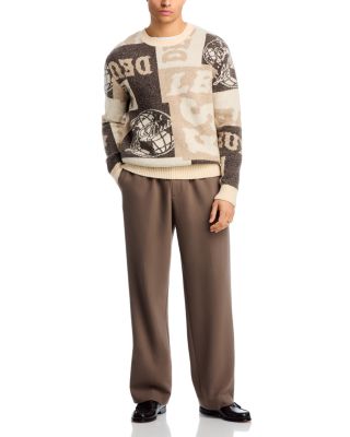 Globe Crewneck Knit Sweater