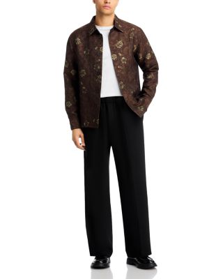 Kaleb Jacquard Button Front Overshirt