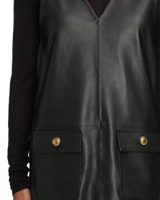 The Leather Pinafore Dress