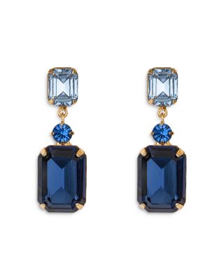Justine Gemstone & Crystal Drop Earrings