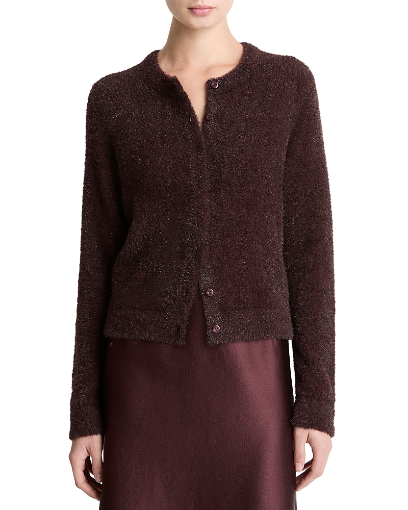 Vince Tinsel Eyelash Cardigan