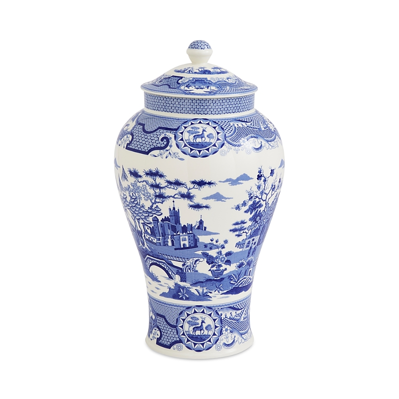 Spode Blue Room Gothic Castle Ginger Jar In Blue