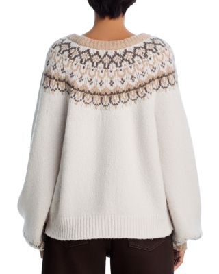 Misha Crewneck Fair Isle Sweater