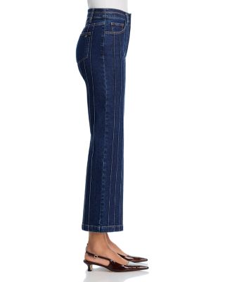 Denim Pintuck Camen High Rise Jeans in Fontaine