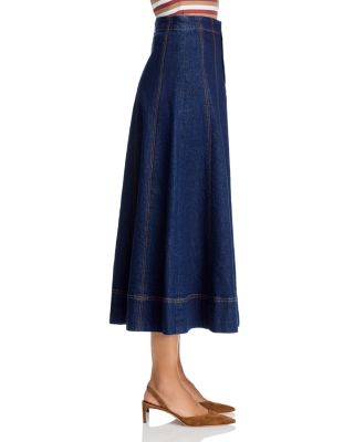 Alix Circle Denim Skirt