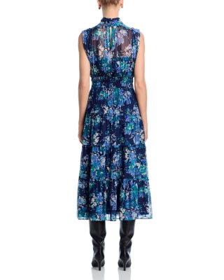 Junia Floral Tapestry High Neck Dress