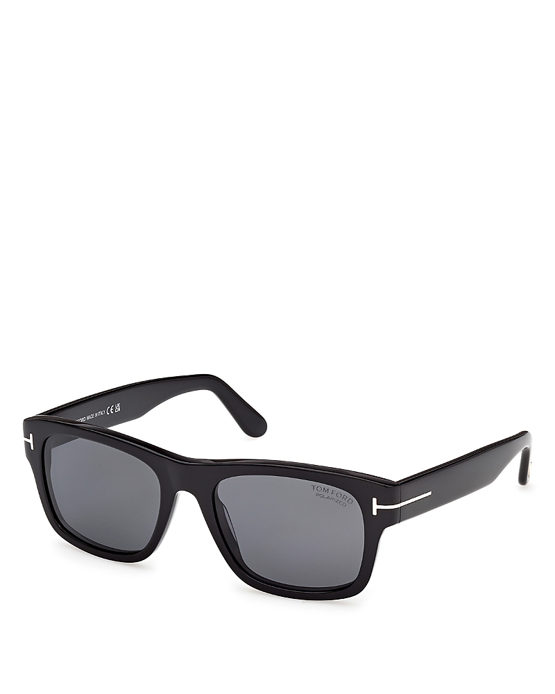 Tom Ford Smith Rectangular Sunglasses, 55mm In Black
