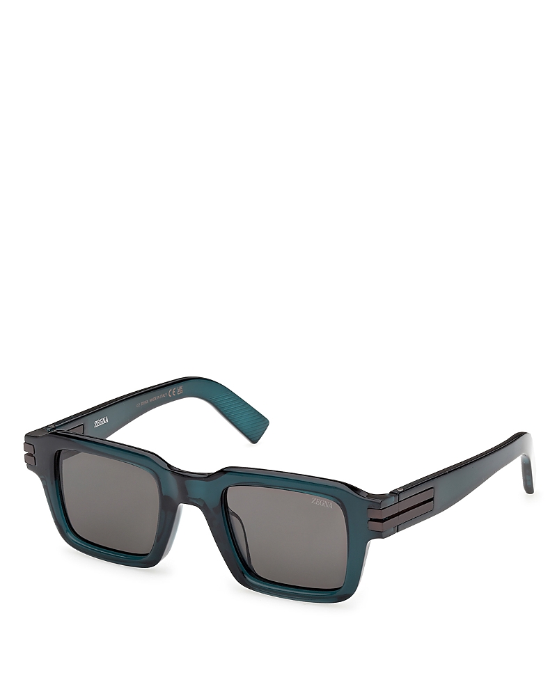 Zegna Square Sunglasses, 48mm