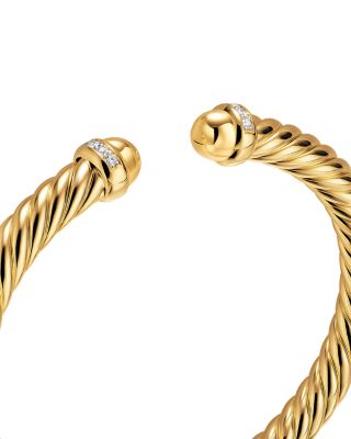 Cablespira&reg; Flex Bracelet in 18K Yellow Gold with Gemstones and Diamonds, 6mm