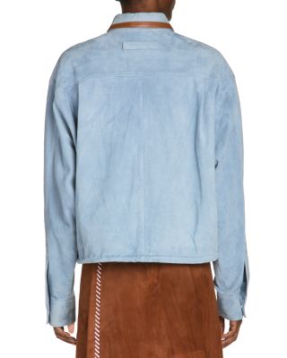 Suede Drawcord Shirt