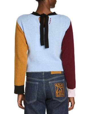 Cashmere Color Blocked Sweater