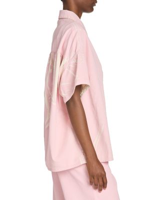 Denim Cocoon Button Front Shirt