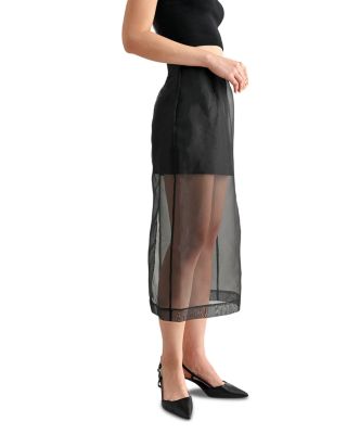 Organza Midi Skirt