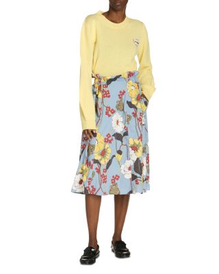 Floral Flared Mid Length Skirt