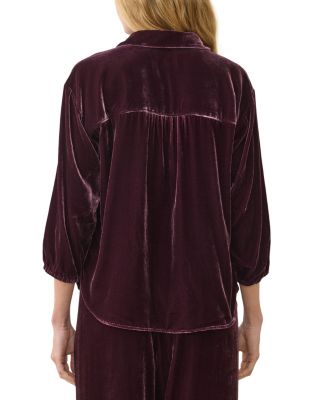 Oversized Velvet Shirt