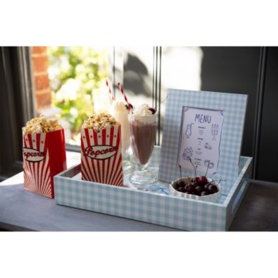 Gingham Tray, 16&amp;quot; x 14&amp;quot;