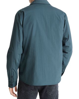 Cotton Blend Insulated Shirt Jacket